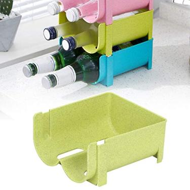 Imagem de Suporte de Rack de Lata Empilhável para Geladeira, Cerveja, Refrigerante e Prateleira de Latas de Armazenamento (Verde)