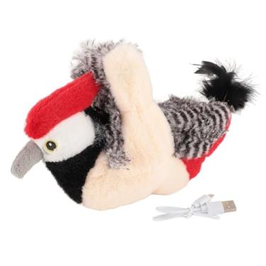 Imagem de Brinquedo de Pelúcia Interativo Macio para Gato, Pássaro Batendo Asas, Brinquedo Eletrônico de Gato Realista Com Som, Ideal para Sessões de Exercícios Internos Em Casa