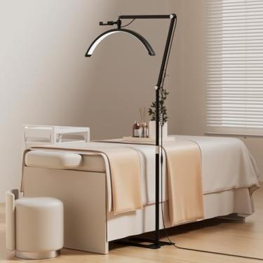 Imagem de Andoer Luz de preenchimento de 36 W em forma de meia lua, luz de vídeo LED de 58 cm, luz de cílios ajustável 3200K-5600K, luz de estúdio com controle remoto, lâmpada de beleza para vídeo, fotografia,