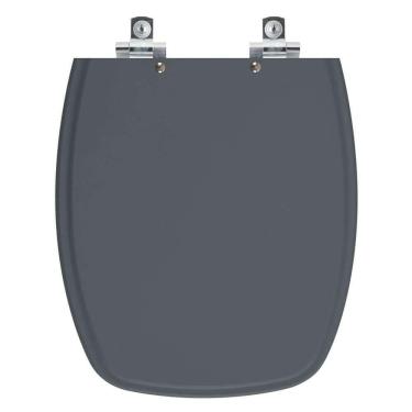 Imagem de Assento Sanitário Soft Close Laguna Cinza Plus Para Vaso Hervy