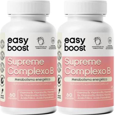 Imagem de Vitaminas Complexo B Easy Boost Concentrado Kit 2x 120 Caps