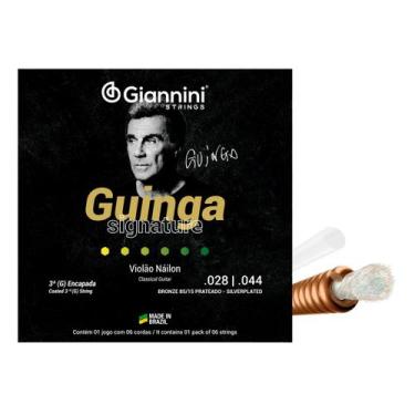 Imagem de Encordoamento p/ violão nylon giannini signature guinga bronze tensão 