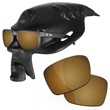 Imagem de RockShell Lentes polarizadas de substituição para óculos de sol Oakley Holbrook OO9102/Holbrook AF OO9244 - Lente polarizada Austin Gold