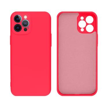 Imagem de Capinha Compativel com iPhone 12 Pro Max Com Proteção de Câmera em Silicone com Interior Aveludado