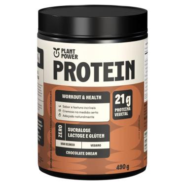 Imagem de Protein Plant Power Workout & Health 21g de Proteína Vegetal Sabor Chocolate Dream 490g