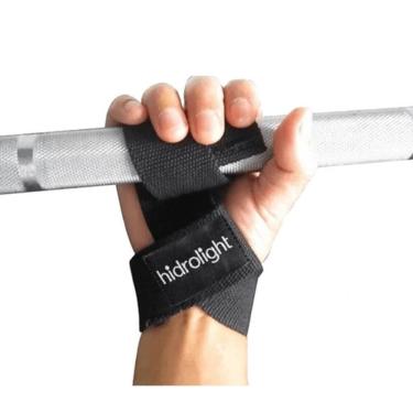 Imagem de Par Strap Basic para Levantamento Peso de Academia - Fita Luva Munhequeira Crosstraining Treino Musculação Hidrolight