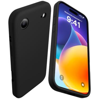 Imagem de AOTESIER Capa compatível com iPhone Air de 6,5 polegadas, atualização de silicone [proteção da câmera traseira plana] [Arc Edge] capa protetora à prova de choque com forro de microfibra antiarranhões