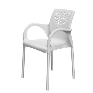 Imagem de Cadeira Jardim Gourmet Deluxe De Polipropileno - Tk Branco