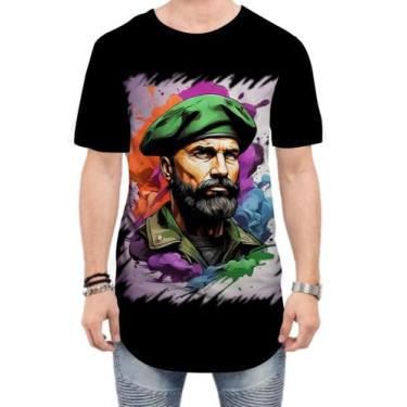 Imagem de Camiseta Longline Boina Verde Soldado Batalhão 4 - Kasubeck Store, GG