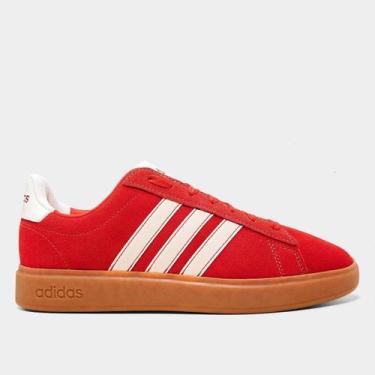 Imagem de Tênis Adidas Grand Court 2.0 Feminino, Vermelho, 37