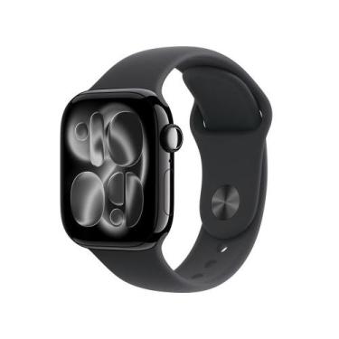 Imagem de Apple Watch Series 11 GPS + Cellular - Caixa preta brilhante de alumín