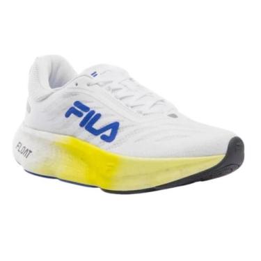 Imagem de Tênis Fila Float Maxxi 2 Masculino-Branco/Limao/Azul Royal, 39