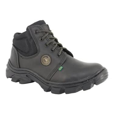 Imagem de Bota Segurança Ecosafety PS106 Latego Preto Bico Pvc Tam 40