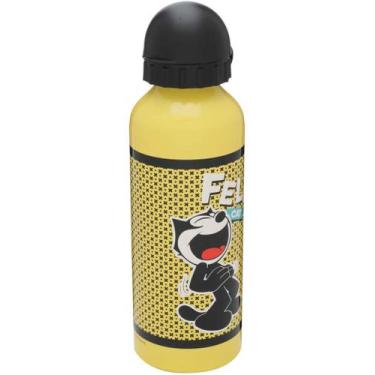 Imagem de Squeeze Alumínio 500ml Gato Félix Amarelo - Urban