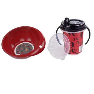 Imagem de Caneca E Tigela Times De Futebol Bebês Kit Refeição Plasútil Escolha o Time (Flamengo)