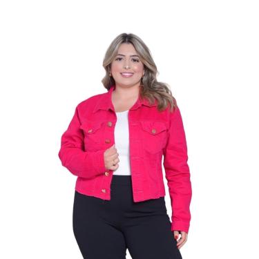 Imagem de Jaqueta Feminina Sarja Color Elastano PLUS SIZE G1 G2 G3 G4-Feminino