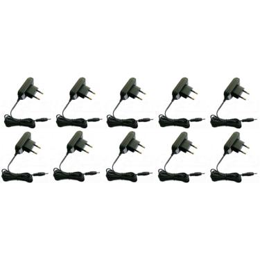 Imagem de Kit 10 Fontes Bivolt Estabilizada Para Câmera Cftv 12v 1a