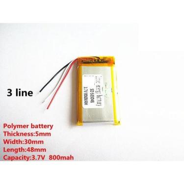 Imagem de Bateria Para caixa Som C/ 3,7v 800mah  5mm X 30mm X 48mm k - bgb