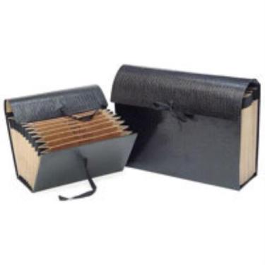 Imagem de Pasta Sanfonada Papel Duplicata 31 Divisões Preta - 28X25X5CM - Mano