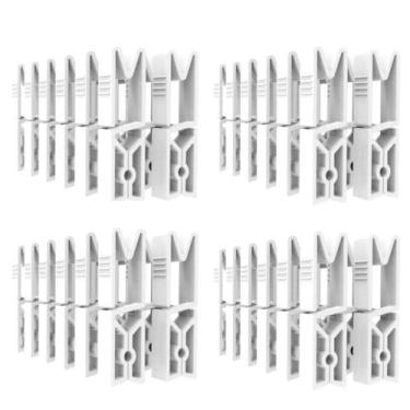 Imagem de 48 Prendedores de Roupas Grampos Branco sem Mola Pregadores Crippa Lav