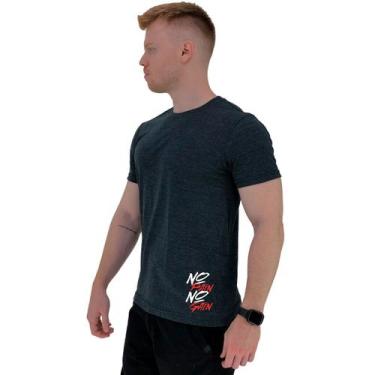 Imagem de Camiseta Tradicional Masculina MXD Conceito Estampa Lateral No Pain No