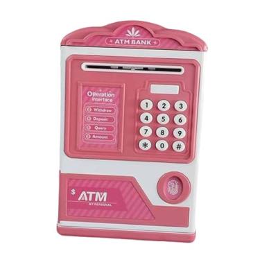 Imagem de Luwecf Cofrinho de Brinquedo, Cofrinho Eletrônico, Caixa de Poupança, Recipiente para Crianças de 3, 4, 5, 6, 7 E 8 Anos, Rosa