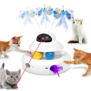 Imagem de Brinquedo Automático Interativo para Gatos MOHAYA 4 em 1