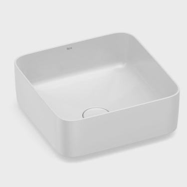 Imagem de Kit 3 Cubas de Apoio 370x370 Inspira Square Roca Branco