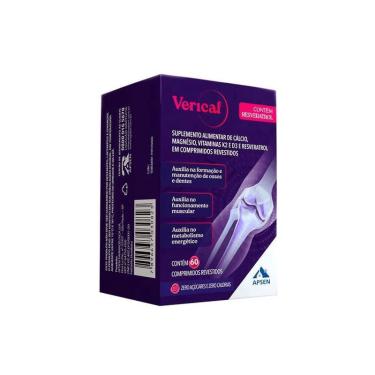 Imagem de Verical Resveratrol + Cálcio + Mag + Vita D3 E K2 C/60 Cprs