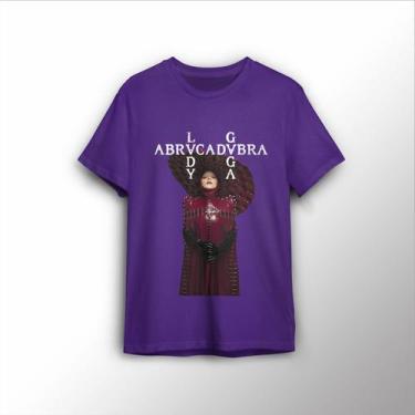 Imagem de T-shirt Estampa Personalizada Abracadabra Lady Gaga - Lobo Sete, Roxo,