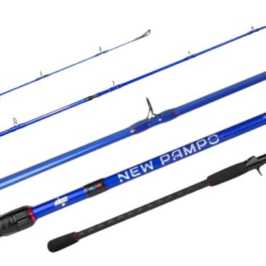 Imagem de Vara de Pesca Albatroz New Pampo Limited, 2,10m, Carbono, 20-50 LBs, Ação Rápida, 2 Partes (2,70 m)