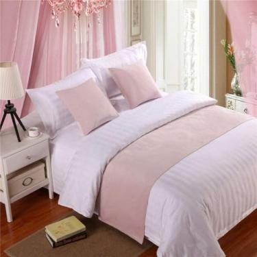 Imagem de Cachecol de corredor de cama de hotel luxuoso veludo cor sólida decoração moderna mantas de cama para pé da cama quarto protetor de cama sem desbotamento toalha de cama rosa ||completo 50 x 210 cm