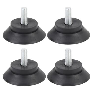 Imagem de Pés de Borracha para Móveis, Pés de Borracha 4pcs Com Parafuso Protetor de Piso de Piso de Piso de Piso para Parafuso para Equipamento de Fitness da Perna da Cadeira