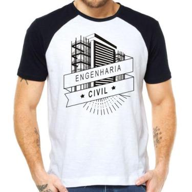 Imagem de Camiseta engenharia civil curso faculdade formatura camisa - Mago das 