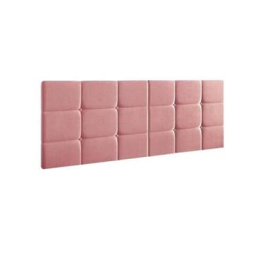 Imagem de Cabeceira Estofada Bia 1.60 Cama Box Queen - Rosê