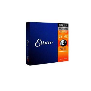 Imagem de Corda .009 Super Light Para Guitarra Nanoweb Elixir [F108]