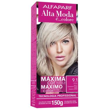 Imagem de Tintura Creme Altamoda Alfaparf Areia 9.1 Kit