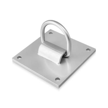 Imagem de Placa de ancoragem de anel D de aço inoxidável, placa de ancoragem de parede de concreto, âncora de segurança de telhado soldada grossa para telhados de concreto de metal de madeira