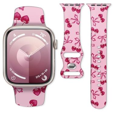 Imagem de Pulseira de relógio compatível com Apple Watch de 38 mm, 40 mm, 41 mm e 42 mm, pulseira de substituição com fecho clássico para Apple Watch Series SE 10, 9, 8, 7, 6 5, Utral (laço vermelho)