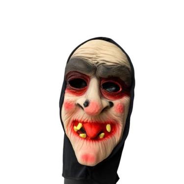 Imagem de Fantasia Máscara Bruxa Com Lingua Para Fora Nariguda Terror - Blook