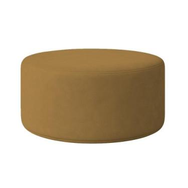 Imagem de Puff Redondo Cartagena 1 Metro Veludo - 7 Decor, Terracota