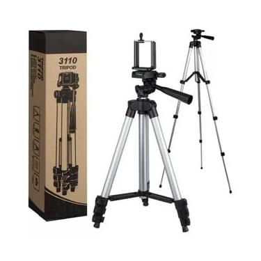 Imagem de Tripé Profissional Universal Para Celular e Câmera 1,3M Com Bolsa De Transporte Tripod Pedestal Com Regulagem Com Termo de Garantia 9 Meses
