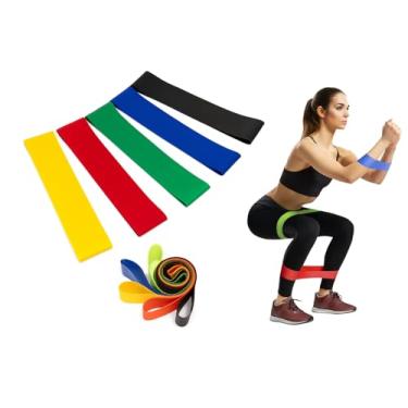 Imagem de Kit 5 Mini Bands – Treino Funcional, Alongamento e Força em Casa ou Academia