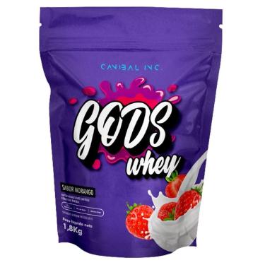 Imagem de Gods Whey 1.8Kg Morango - Canibal Inc Morango 1,8 Kg