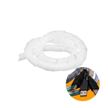 Imagem de Organizador de Fios Branco 20mm X 1,5m Ajax, A11103, Branco