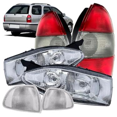 Imagem de Par Farol Foco Duplo + Lanternas Palio Weekend + Piscas 99-00
