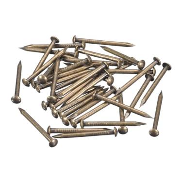Imagem de 40 peças de pregos pequenos 1,5 mm x 20 mm (DXL) pregos pequenos de latão pregos pequenos para caixas decorativas de madeira DIY acessórios domésticos, tom bronze