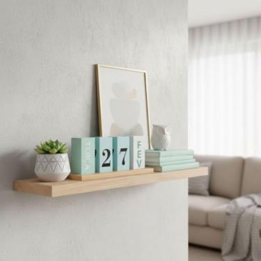 Imagem de Calendário de Mesa Criativo com Plaquinhas Troca de Data – Design Decorativo para Ambientes Internos (Azul)