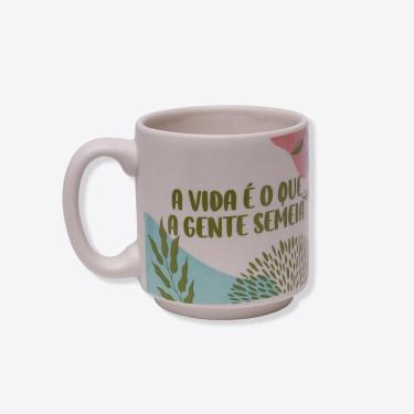 Imagem de Caneca Mini Tina Jardinagem A Vida Semeia - Zonacriativa