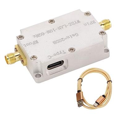 Imagem de Amplificador de Robustez de Alta Palheta, Linha de Alumínio Tipo C Linha DC5V 10m - 6GHz 20dB Ganho LNA RF Drives Receptor Profissional Baixo Ruído Módulo Module Board for FM Radio